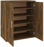 vidaXL Schuhschrank R&auml;uchereiche 60x35x70 cm Holzwerkstoff 816008