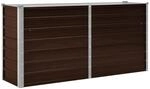 vidaXL Garten-Hochbeet Braun 160 x 40 x 77 cm Verzinkter Stahl 45717