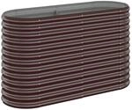 vidaXL Hochbeet Pulverbeschichteter Stahl 114x40x68 cm Braun 1094577