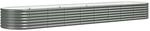 vidaXL Hochbeet Verzinkter Stahl 368x80x36 cm Grau 318929