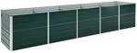vidaXL Garten-Hochbeet Verzinkter Stahl 400x80x45 cm Gr&uuml;n 47057