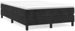 vidaXL Boxspringbett Schwarz 120x200 cm Samt1381590