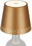 Brilo Akku-Flaschenlicht Flaska Gold-Matt 2,6W