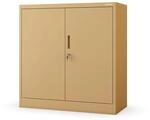 Jan Nowak Metallschrank Klein BEATA 93 x 90 x 40 cm Fresh Style Beige