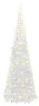 vidaXL Pop-Up-Weihnachtsbaum K&uuml;nstlich 200 LEDs Wei&szlig; 210 cm 357755