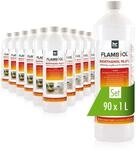 Flambiol Bioethanol 96,6% Premium f&uuml;r Ethanol-Tischkamin in Flaschen 90 x 1l