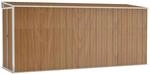 vidaXL Wand-Ger&auml;teschuppen Braun 118x382x178 cm Verzinkter Stahl 1085125