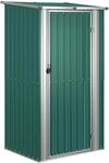 vidaXL Ger&auml;teschuppen Gr&uuml;n 118,5x97x209,5 cm Verzinkter Stahl 1036084