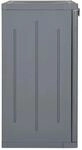 vidaXL Gartenschrank Grau 65x45x88 cm PP Rattan-Optik