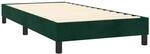 vidaXL Boxspringbett mit Matratze & LED Dunkelgr&uuml;n 90x200 cm Samt 3134444