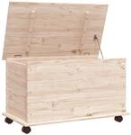 vidaXL Truhe mit Rollen ALTA 73x39,5x43 cm Massivholz Kiefer 353927