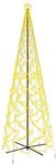 vidaXL LED-Weihnachtsbaum Kegelform Warmwei&szlig; 1400 LEDs 160x500 cm