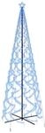 vidaXL LED-Weihnachtsbaum Kegelform Blau 1400 LEDs 160x500 cm