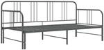 vidaXL Ausziehsofa Bettgestell Grau Metall 90x200 cm Modell 1650962