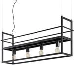 Lindby Pendelleuchte Grisela 9626896 Modern in Schwarz aus Metall 4-flammig E27