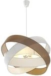 Lindby Pendelleuchte Simaria 9639169 Modern in Braun aus Textil 3-flammig E27