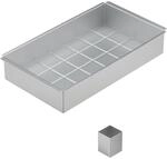 Relaxdays Backform Zahlen und Buchstaben Aluminium Silber Verstellbar 5,5 cm x 31,5