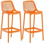CLP 2er Set Outdoor Barhocker Air Orange