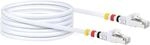 Schwaiger&reg; CAT7 Netzwerkkabel S/FTP inkl. 3 Farbclips - Wei&szlig; 20,0 m