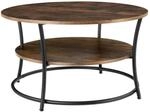 Tectake Couchtisch Cromford Industrial Style Holz und Stahl 80 x 80 x 46 cm