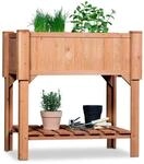 Coemo Hochbeet mit Pflanzfolie 120 x 40 cm