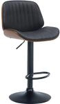 CLP Barhocker Nova Kunstleder Walnuss/Schwarz