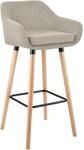 CLP Barhocker Grant Stoff Creme