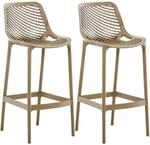 CLP 2er Set Outdoor Barhocker Air Schlamm