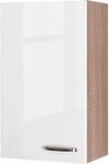 Flex-Well Exclusiv K&uuml;chen-Oberschrank Valero 50x89cm Hochglanz Wei&szlig;-Sonoma...