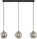 Lindby Pendelleuchte Hiwana 9627210 Modern in Alu aus Glas 3-flammig E27