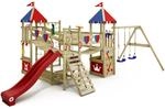 Wickey Spielturm Smart Queen Kletterger&uuml;st mit Rutsche Rot