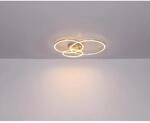Globo LED-Deckenleuchte Munni Nickel matt