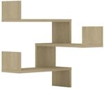 vidaXL Wand-Eckregale 2 Stk Sonoma-Eiche 40x40x50 cm Holzwerkstoff 807230