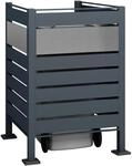 Westmann M&uuml;lltonnenverkleidung Planum Metall 1 x 240, Anthrazit/Grau