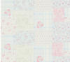 Bricoflor Vliestapete im Vintage Shabby Chic Romantische Patchwork Tapete Pastell