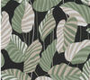 Bricoflor Palmen Tapete Schwarz Weiß Grün Moderne Mustertapete mit Blättern