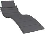 vidaXL Sonnenliegen-Auflage Anthrazit 186x58x4 cm Oxford-Gewebe 314158
