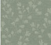 Bricoflor Florale Tapete In Salbeigrün Vlies Blumentapete Grün Grau Ideal Für