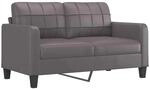 vidaXL 2-Sitzer-Sofa Grau 140 cm Kunstleder 359119