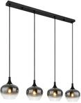 Globo Deckenleuchte Maxy Schwarz 4-flammig