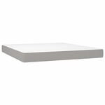 vidaXL Taschenfederkernmatratze Hellgrau 160x200x20 cm Stoff 347814