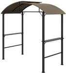 Outsunny GrillPavillon Stahl Polyesterstoff Khaki 233L x 110B x 235H cm