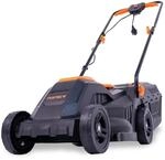FUXTEC Elektro Rasenm&auml;her 9 Kg mit Kabel FX-RME33 33 cm Schnittbreite 30 L Fangkorb