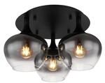 Globo Deckenleuchte Maxy Schwarz &Oslash; 45 cm 3-flammig