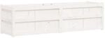 vidaXL Pflanzk&uuml;bel Wei&szlig; 180x50x50 cm Massivholz Kiefer 837505