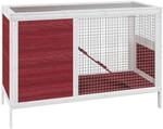 vidaXL Kaninchenstall Mokka 103x44x69,5 cm Massivholz Kiefer