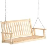 Outsunny Gartenschaukel f&uuml;r 2 Personen Natur 117 x 69 x 60 cm