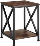 Tectake Beistelltisch Carlton Industrial Style Holz und Stahl 40 50 x 40 50 x 52 20