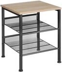 Tectake Beistelltisch Lincoln Industrial Style Holz und Stahl 40 50 x 40 x 50 50 cm