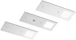 Arcchio 3er Set LED Unterschrankleuchten Nortra 9934043 Dimmbar Modern in Alu aus